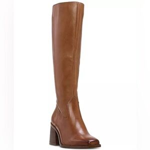 Worn Once Vince Camuto Leather Sangetti Wide Calf Tall Boots
